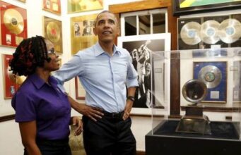 PRESIDENT BARACK OBAMA VISITS BOB MARLEY MUSEUM