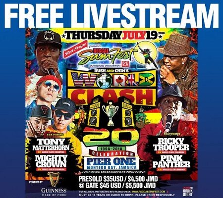 REGGAE SUMFEST & JETBLUE OFFERING WORLD CLASH VIA LIVE STREAM