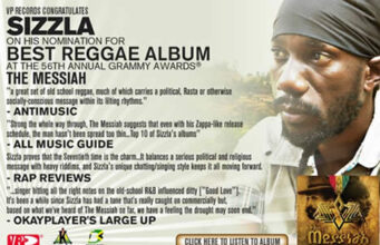 SIZZLA KALONJI GETS HIS FIRST GRAMMY NOMINATION