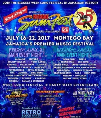 REGGAE SUMFEST TAKES OVER MONTEGO BAY FOR A WEEK-LONG FESTIVAL
